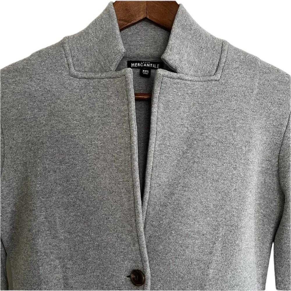 J. Crew Mercantile Sweater Blazer in Light Grey XXS - Picture 5 of 11